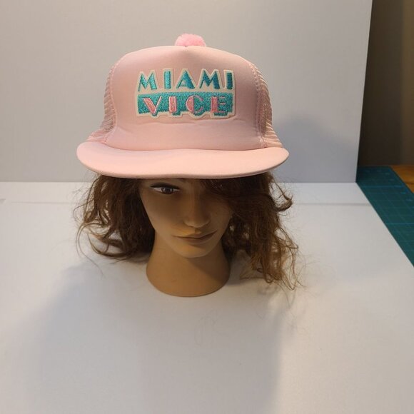Vintage Miami Vice Woman's Pom Pom Hat - Picture 1 of 8